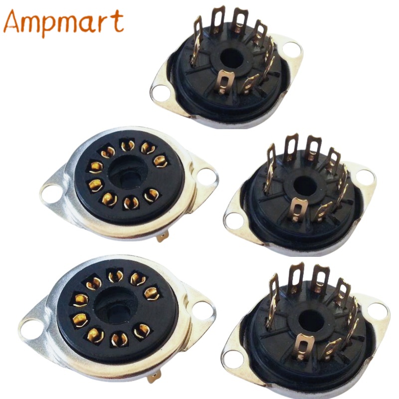 10PCS Bakelite 9-Pin Tube Sock - Vintage Electronics Repair Youtube ulasan dan harga