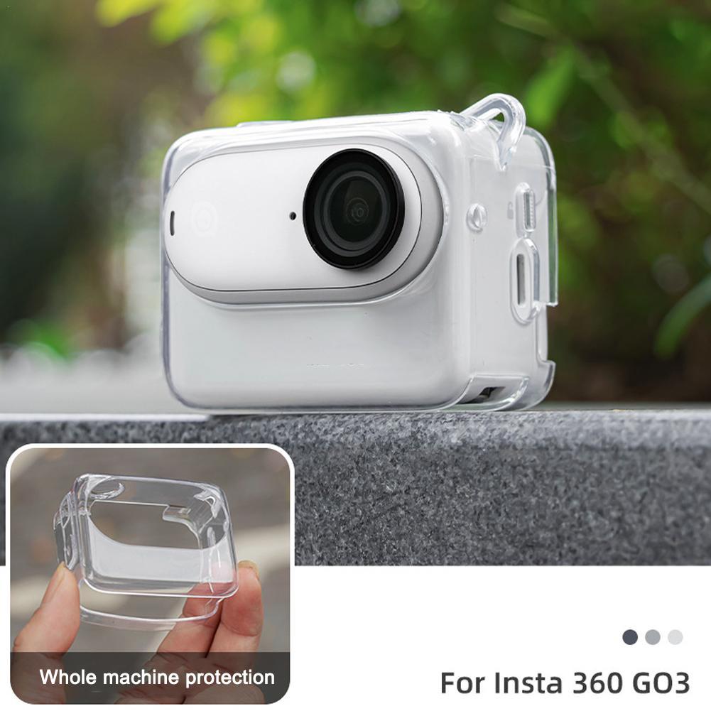 1pcs Transparent/gray TPU Anti - Insta360 Camera Go 3 ulasan dan harga
