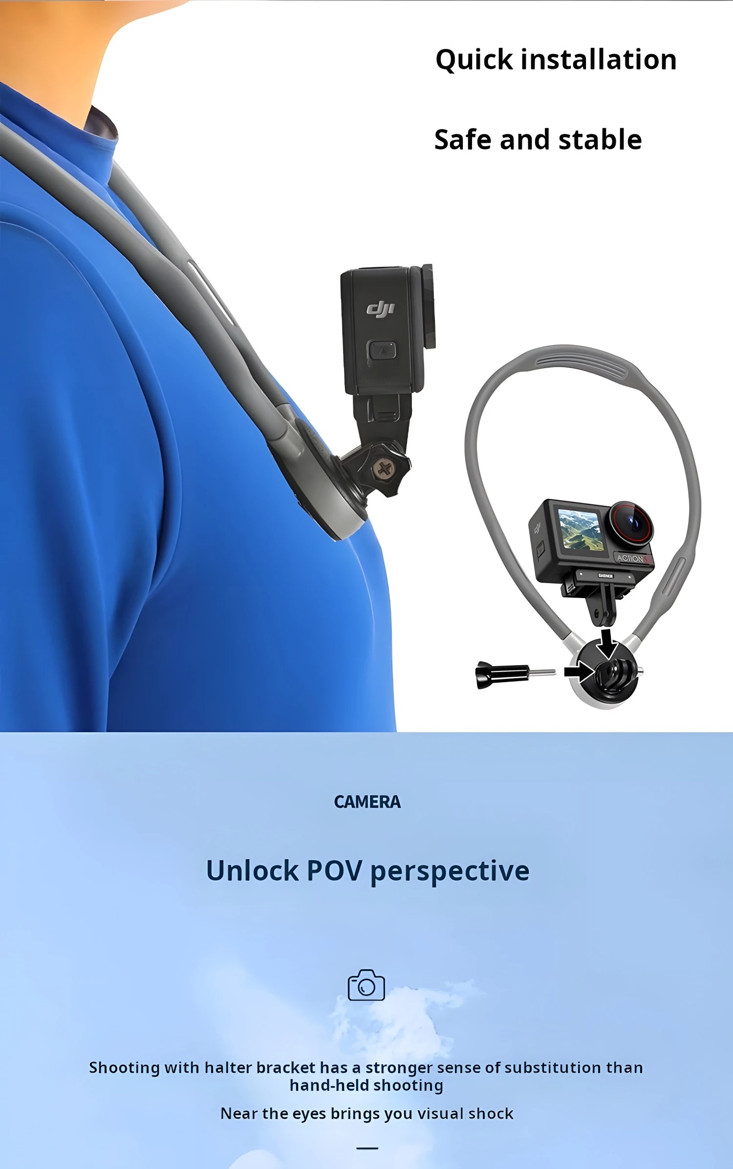 Silicone Neck Mount Soft for G - Insta360 Camera Go 3 ulasan dan harga