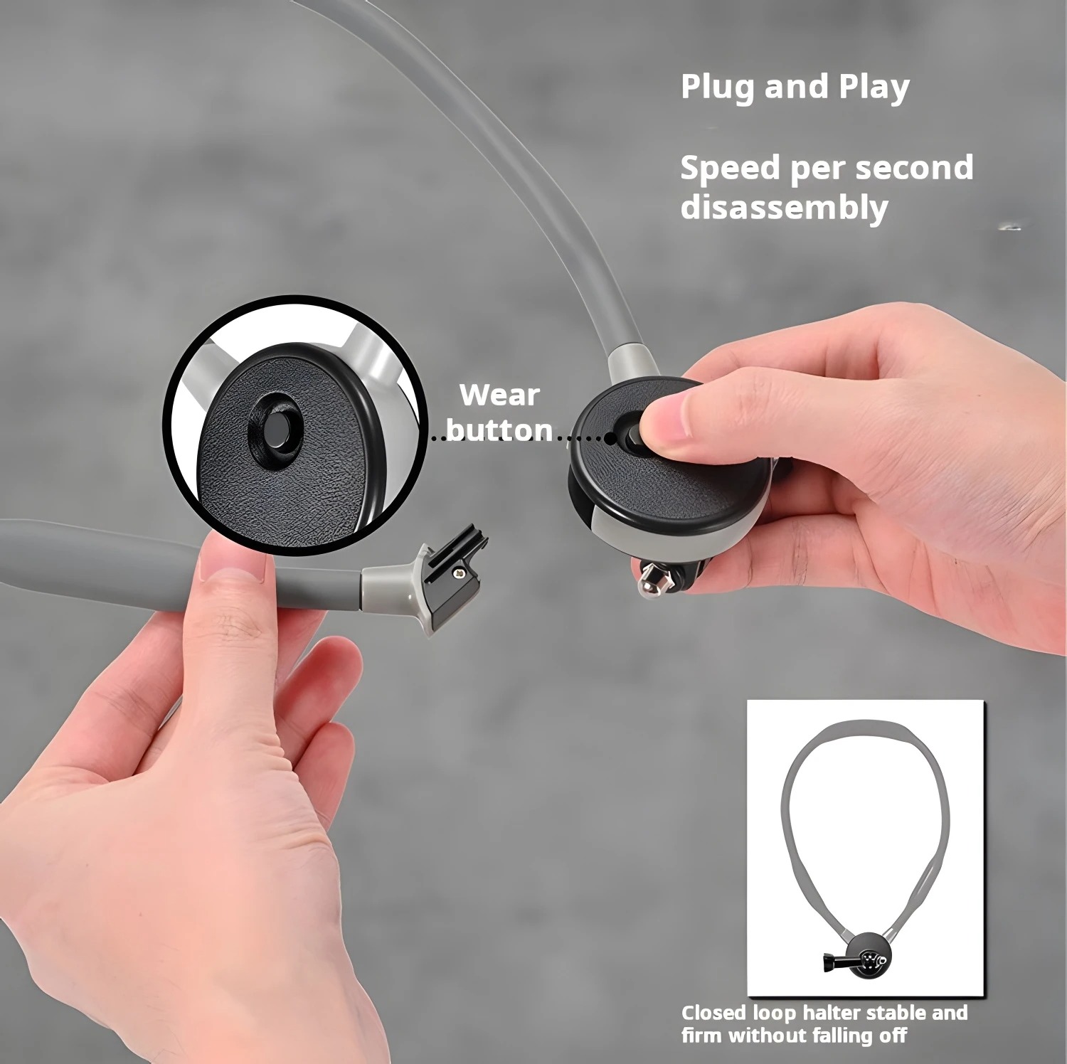 Silicone Neck Mount Soft for G - Insta360 Camera Go 3 ulasan dan harga