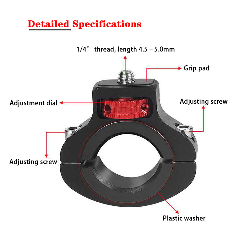 Bike Clip Mount with 1/4