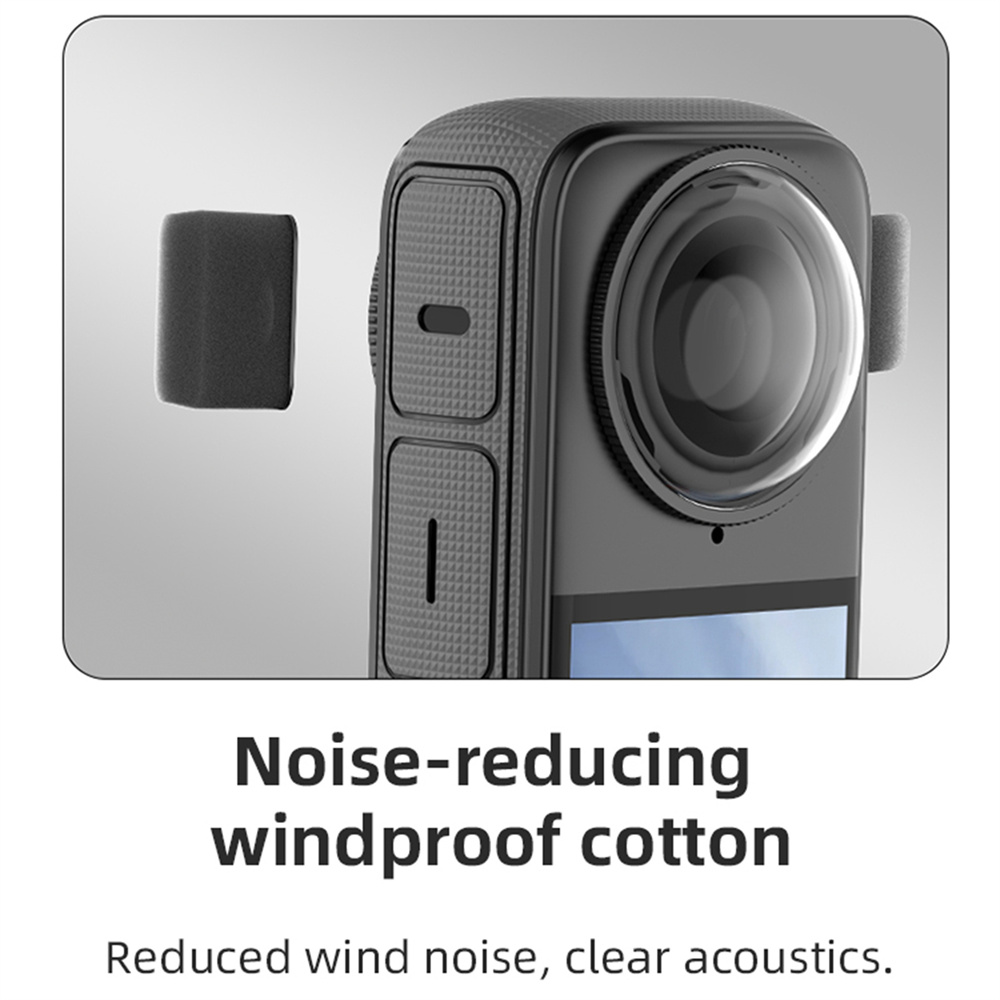 6Pcs Mic Windscreen For Insta3 - Insta360 Camera X3 ulasan dan harga